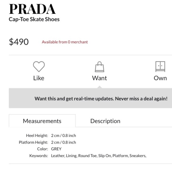 Prada Cap-Toe Skate Shoes Size 40 - Picture 6 of 7